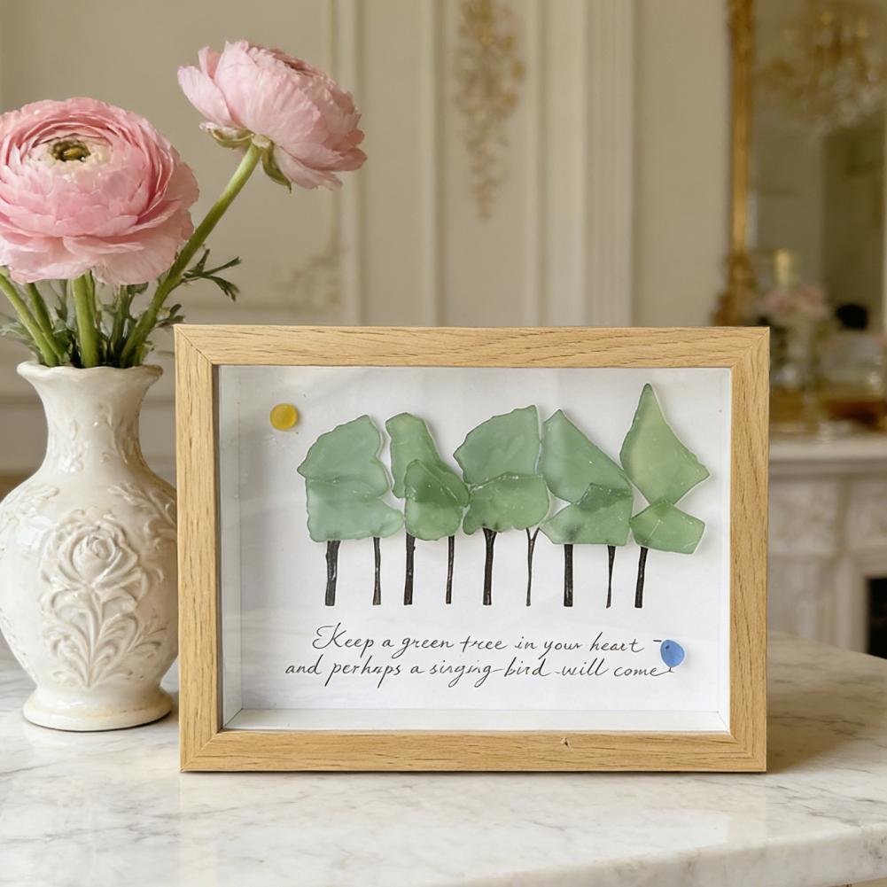 Bamboo Photo Frame - Masaüstü Fotoğraf Çerçevesi, El Yapımı Deniz
