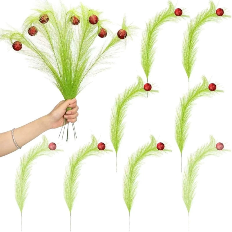 Noel Temalı Yeşil Dal Elf Deko - Pampas Grass Decor incelemesi ve fiyatı
