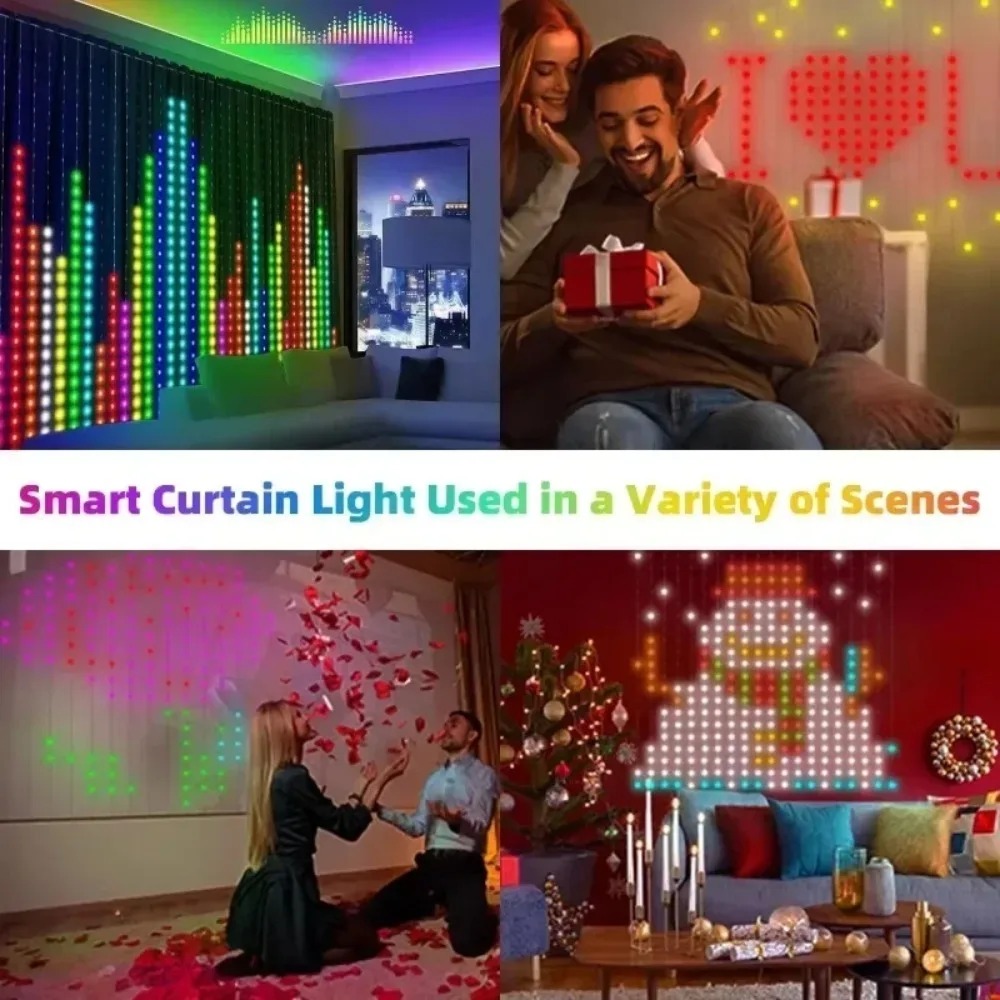 LED Piksel Perde Işıkları, Blu - Home Decor Free App incelemesi ve fiyatı
