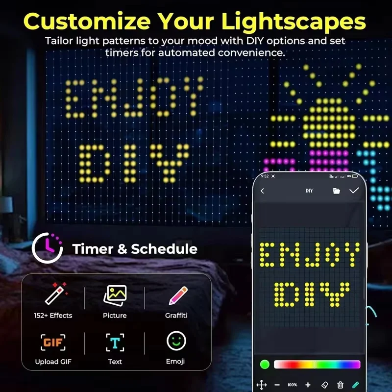 Akıllı LED Perde Işıkları, RGB - Home Decor Free App incelemesi ve fiyatı