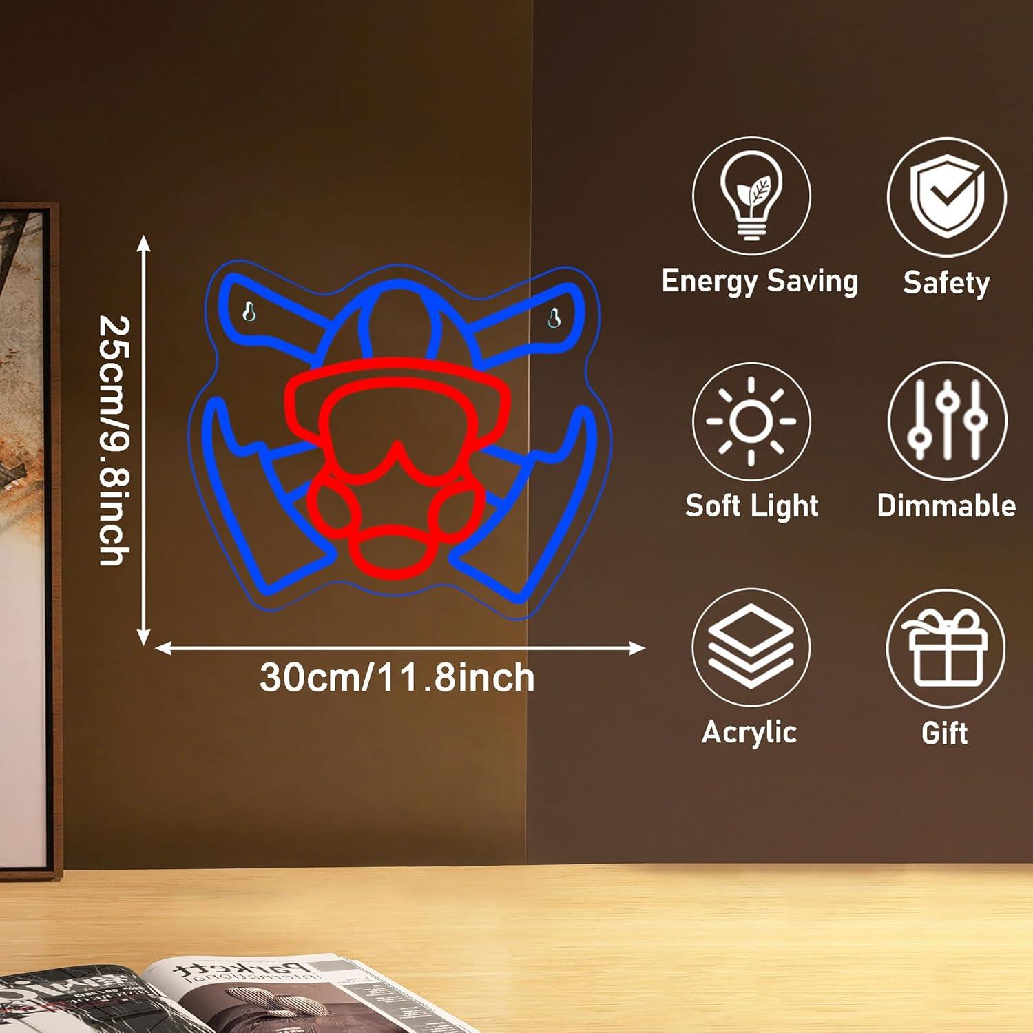 İtfaiyeci Gaz Maskesi Neon Tab - Home Decor Theme incelemesi ve fiyatı