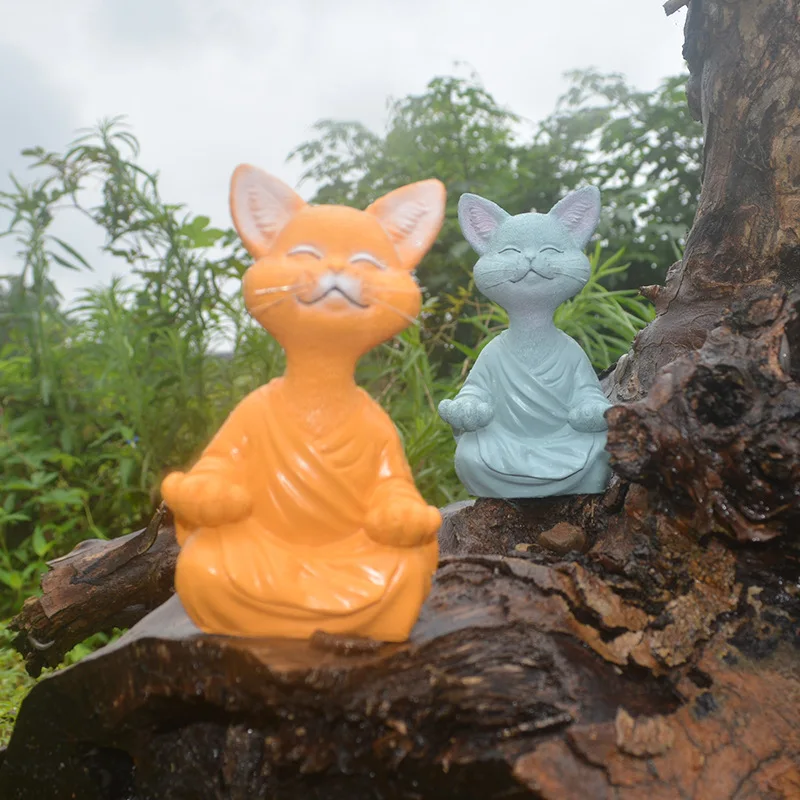 Meditasyon Kedi Heykel Bahçe D - Home Decor Za incelemesi ve fiyatı