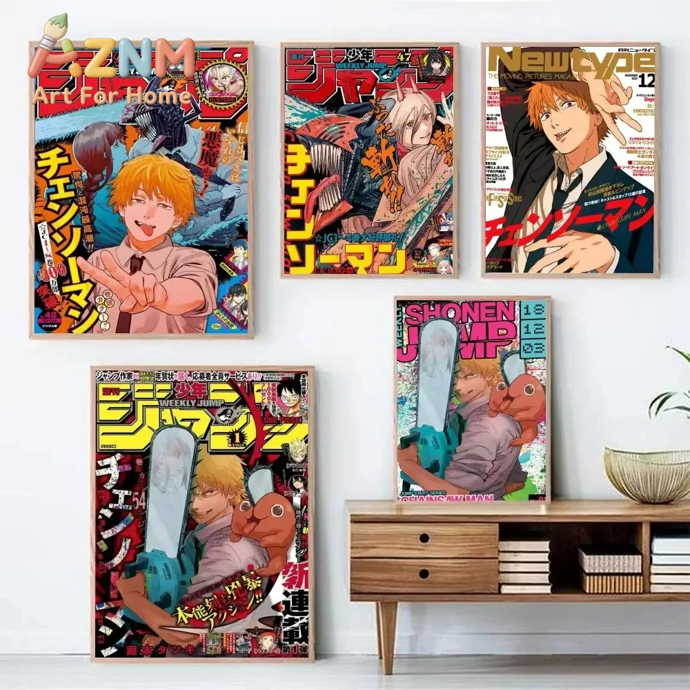 AZNM Chainsaw Man Anime Tuval  - Home Decor Magazine incelemesi ve fiyatı